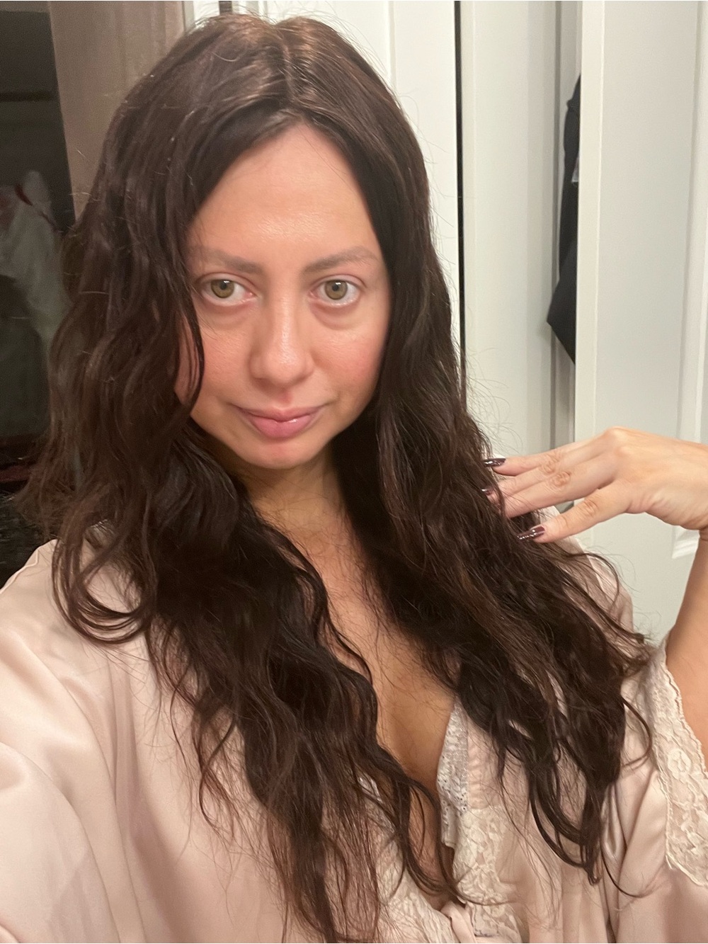 Human hair wig - Dark Brown